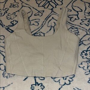 Elegant Cream Crop Top